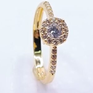 Anillo compromiso solitario
