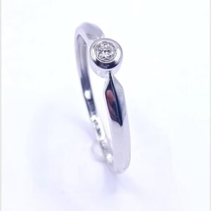Anillo Solitario en Botón